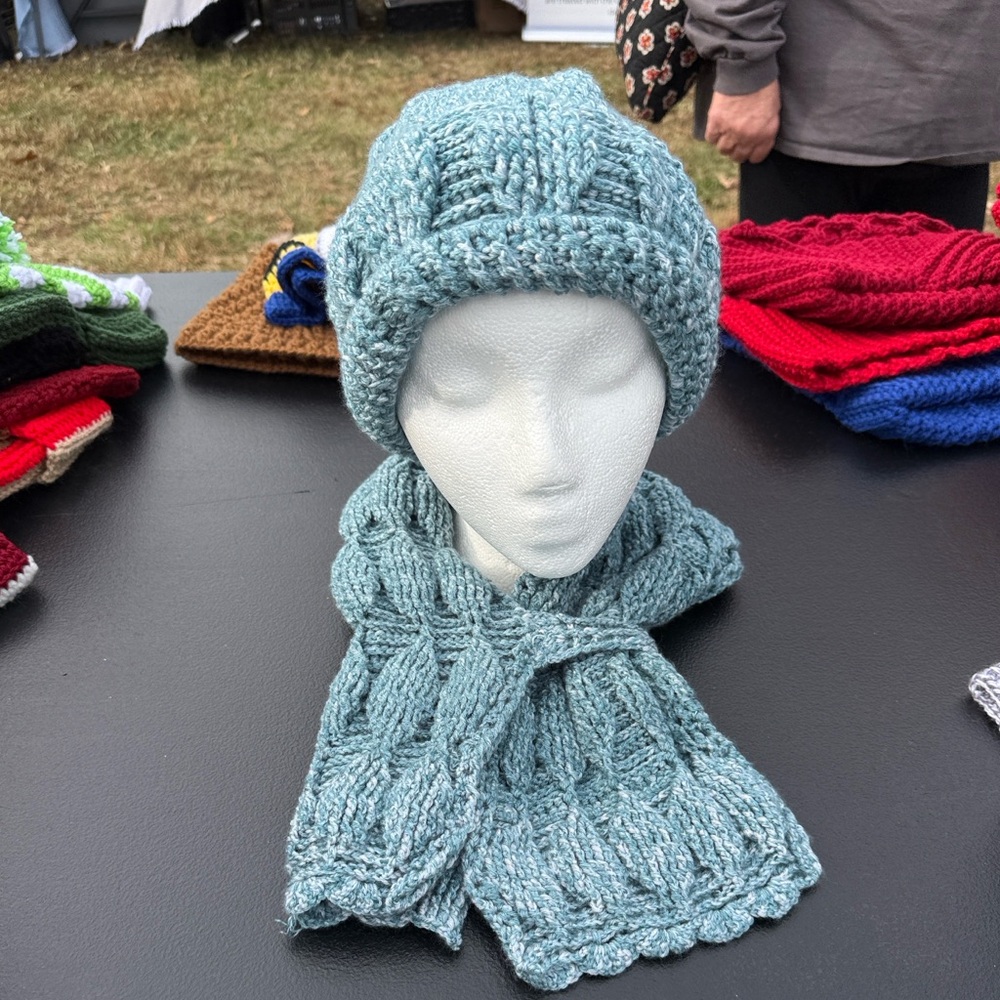 Cozy Blue Knit Beanie